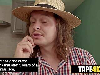 Five hung studs, pound her tight ass while hubby watches helpless, ready for anal?