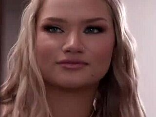 Cute Blonde Harley King Meets Her Jailbird Pen Pal's Big White Friend