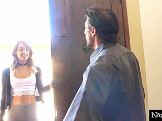 In this nannyspy story, the wife punishes the nanny by having her ride the husband's cock.