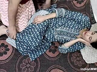 indian couple dives into homemade mature milf fucking session