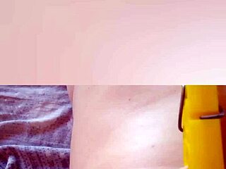 Gretala pinching her big natural tits!