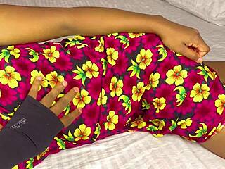 Indian desi girl look at her virgin pussy