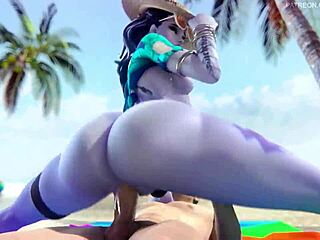 Overwatch Widowmaker Big Ass Beach Sex