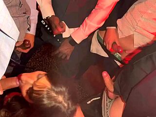 Slut Feels Intense Pleasure In Interracial Gangbang With Six Men