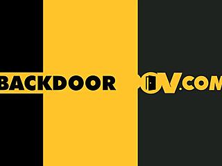 hot blonde cherry kiss rides outdoor anal pov