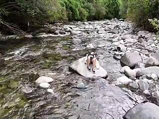 Slutty teen invites pervert for double cumshot 😈