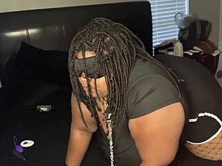 Ebony Big Booty Cheating Slut Wife BBW Treated Like Fuck Doll in Swingers Homemade Lingerie Teasing and Rough Fucking Part 1