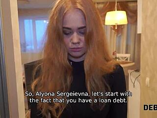 Debt4k Collector Enjoys Tender Mouth And Shaved Pussy Of Adorable Debtor