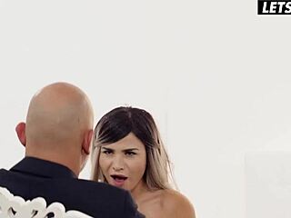 sensual latina lisa gali blows monster cock passionately