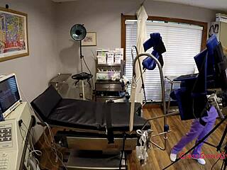 testing channy crossfire's limits in intense behind the scenes nurse fetish session with anal toys and gaping