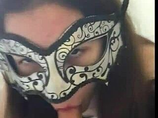 Russian brunette in POV solo session