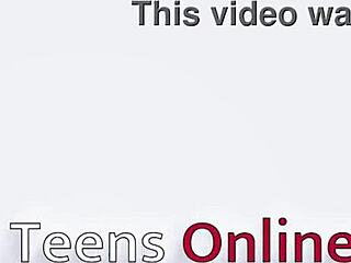 young slut swallows cum from condom