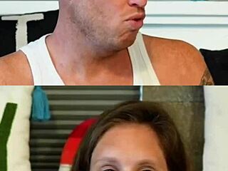 Caught in the moment with an older woman.