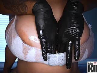 Ashlyn's Oiled Natural Tits Bounce As She Gets Fucked In Missionary