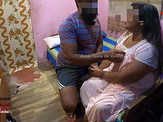 She fucks the landlord in missionary to pay rent, cheating on husband