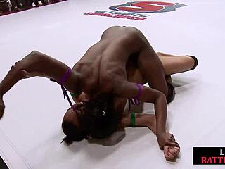 wrestling lesbians dominating dykes in group 😈