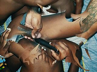 I had a threesome with two best friends from Toronto, Canada on New Year's Eve, licking and fucking with big black cocks.