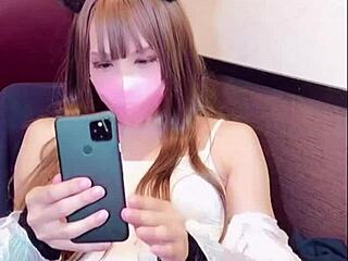 【個撮】女装がイタズラ電話後にオナニーする動画