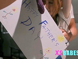 Tiny Girl Tied Up in Taboo Threesome!