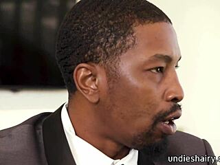 Blonde secretary caught masturbating, rubs pussy on boss's desk