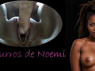 noemi whispers as father son do close up handjob masturbation in part 3