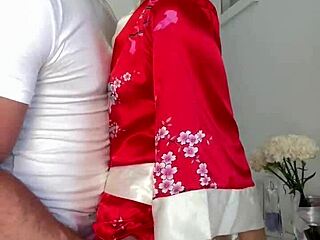 in this role play, the japanese teen engages in hardcore sex with cum