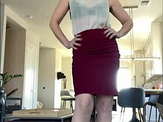 you are in love with step-mommy, worshipping her ass and clit in pantyhose 😍