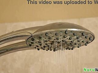 Busty hot teen 18+ masseuse prepare client for a nuru massage in the shower - brad sterling charlotte sins