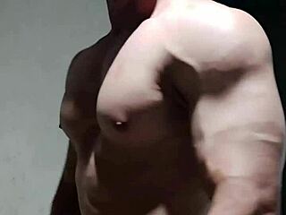 Strong muscular man fucks mature woman