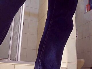 Hot 18 Year Old Finger Fucks Her Small Pussy While Sucking Stepdaddy's Cock