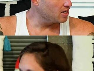 Caught in the moment with an older woman.