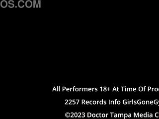 Orgasm Research Inc Michelle Anderson In Latex Gloves And Dildo.