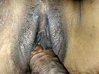 Hey, this amateur is squirting all over her shaved pussy