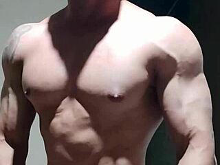 Strong muscular man fucks mature woman