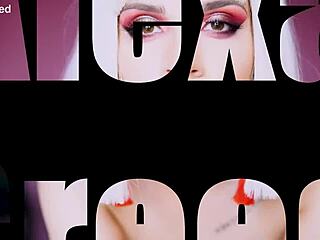 Cute slave with big tits in dirty talk fetish scene.