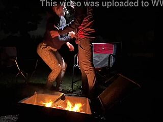 I impregnate her with a creampie at the public campsite fucking out in the open