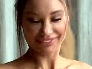 sporty monika fox performs naked gymnastics with passion and grace