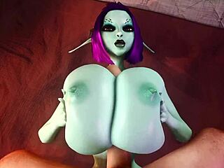 soria gives titfuck with big tits and monster cock