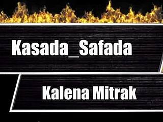 Kalena Mitrak Sits and Shows Ass for Homemade Bedroom Fun