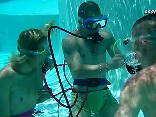 cum everywhere in the pool from cruz's blowjobs