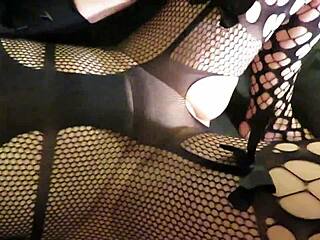 Feeling spanked to intense orgasm, cum on face in homemade housewife session