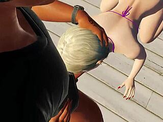 Kanea Finds Guy on Beach and Makes Him Her Slave at Home with Passion