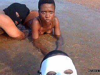 Passionate beach sex vacation with wet pussy