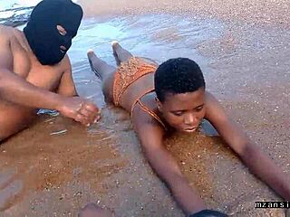 Passionate beach sex vacation with wet pussy