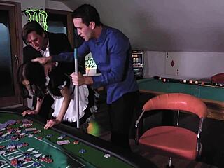 henessy, take that double penetration on the pool table?