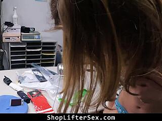 shoplifter teen caught by loss prevention officer