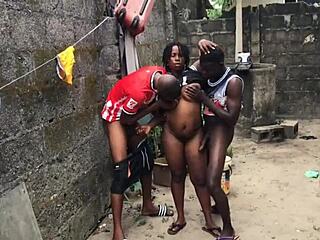 She couldn't resist fucking the two biggest dicks in the hood.