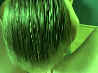 Beautiful girlfriend moans during pov blowjob on boyfriend