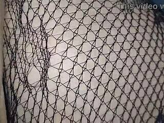 Fucking my wife's big pussy in sexy stockings she wore for her lover 😏