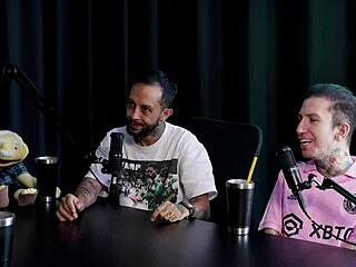 Alice Vasconcelos on the stripper pole, showing her big tits! She says, I become bisexual when drunk!